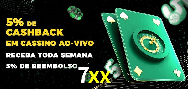 Promoções do cassino ao Vivo 7xx
